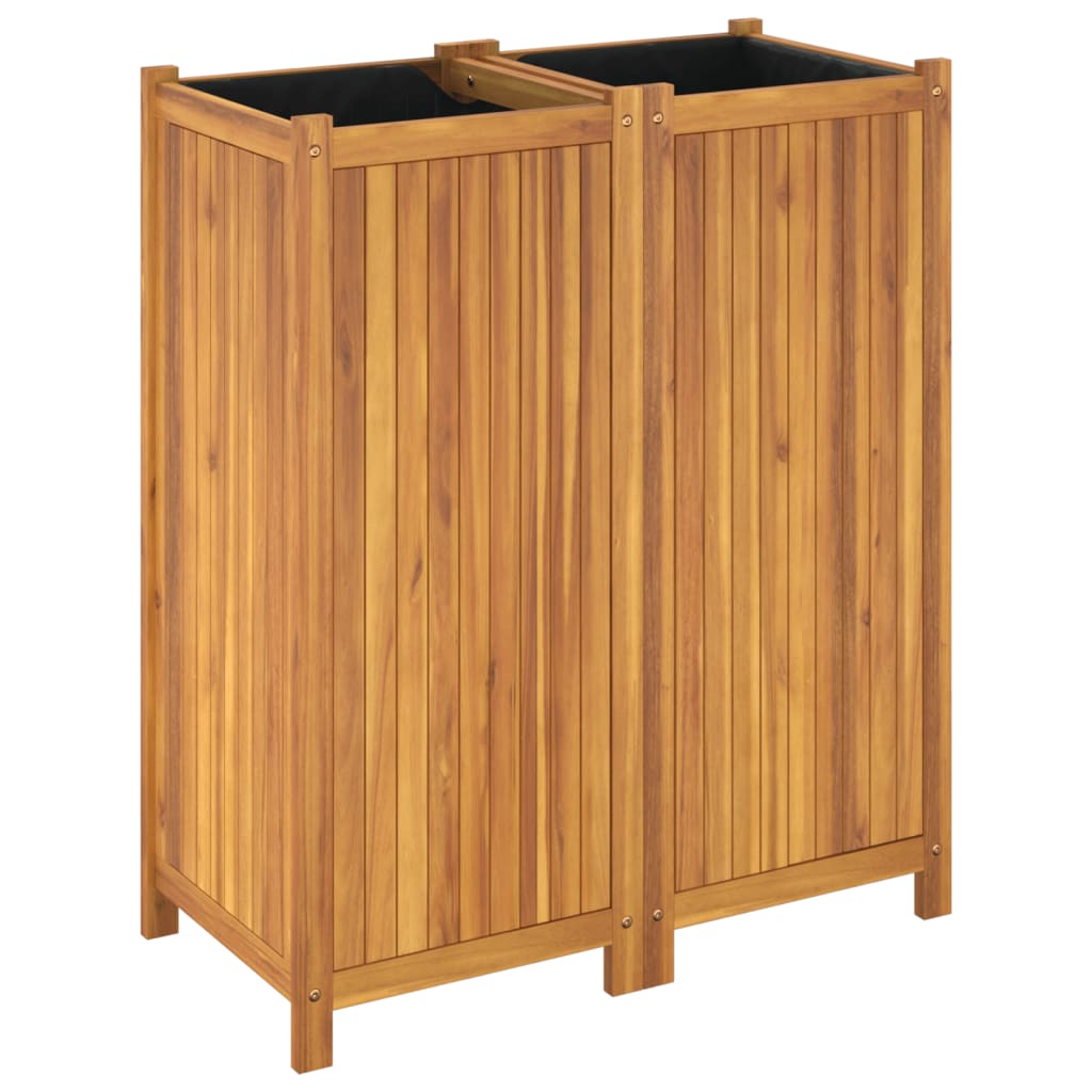 Fioriere Per Ringhiere 61cm Con Rivestimento Cocco - 2 Pezzi Metallici Per Balcone E Giardino