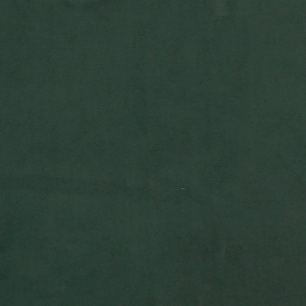 vidaXL Materasso a Molle Verde Scuro 120x190x20 cm in Velluto