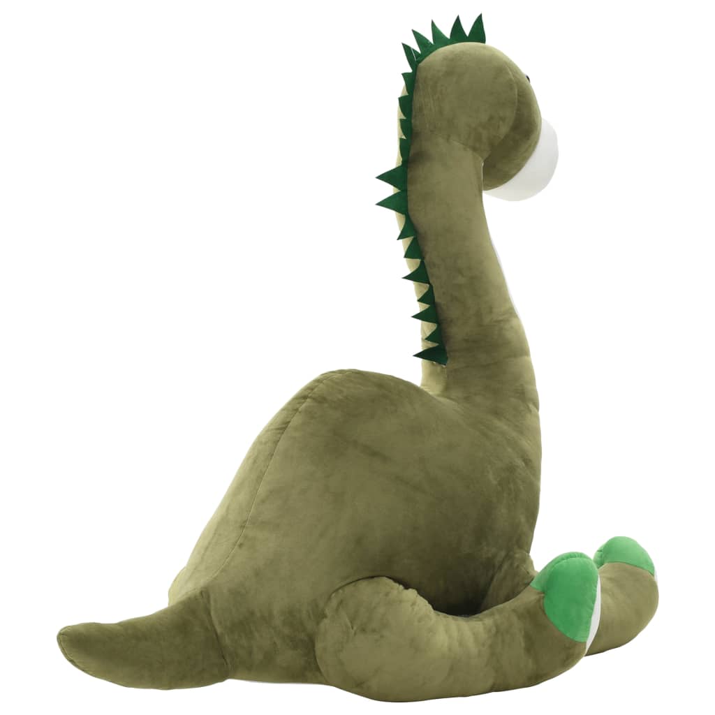 vidaXL Giocattolo di Peluche Dinosauro Brontosaurus Verde