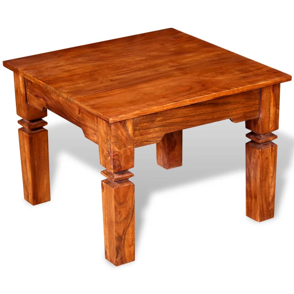 vidaXL Tavolino da Salotto in Legno Massello 60x60x45 cm