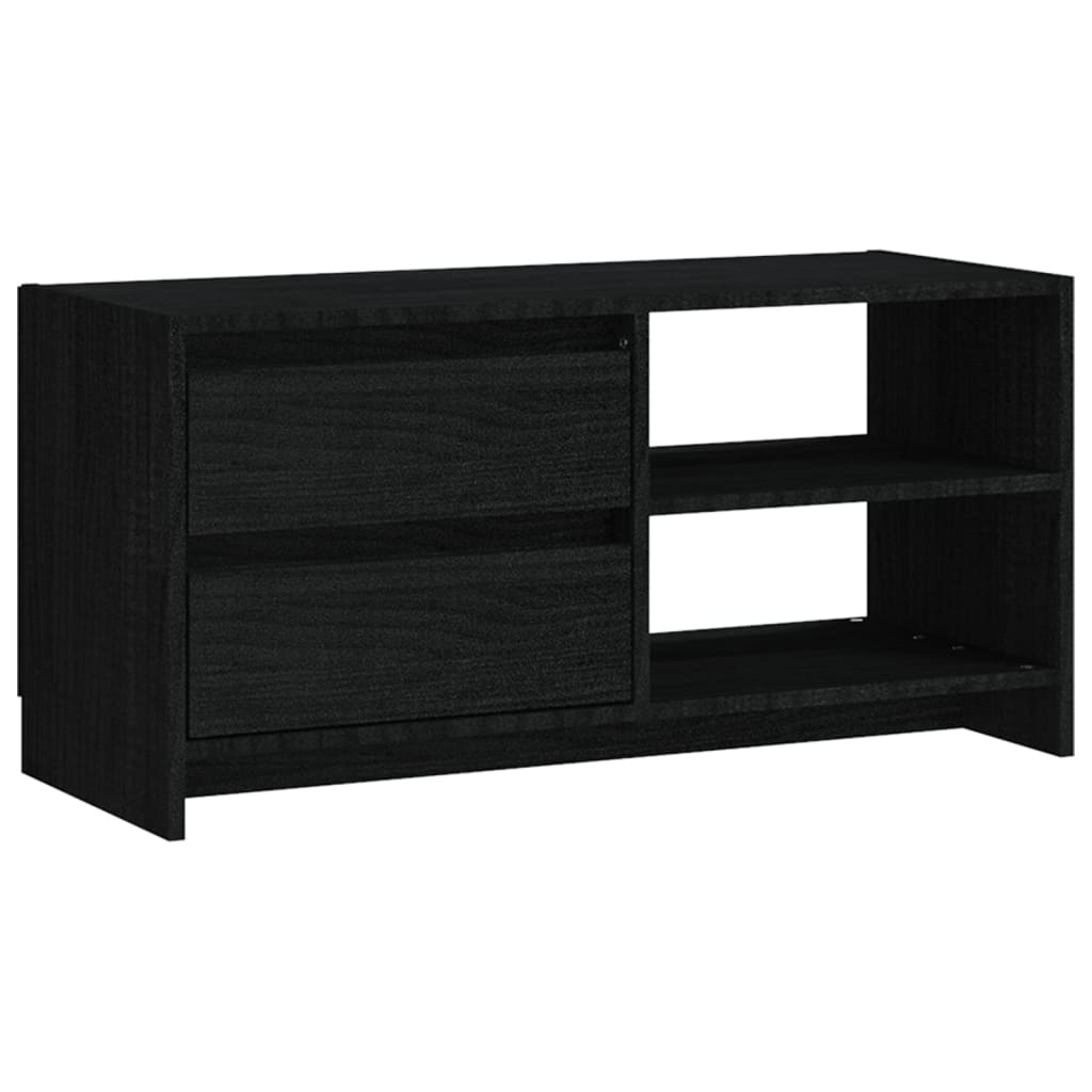 Mobile Porta TV VidaXL In Legno Multistrato - 150x30x44.5 Cm, Nero, Con 6 Scomparti