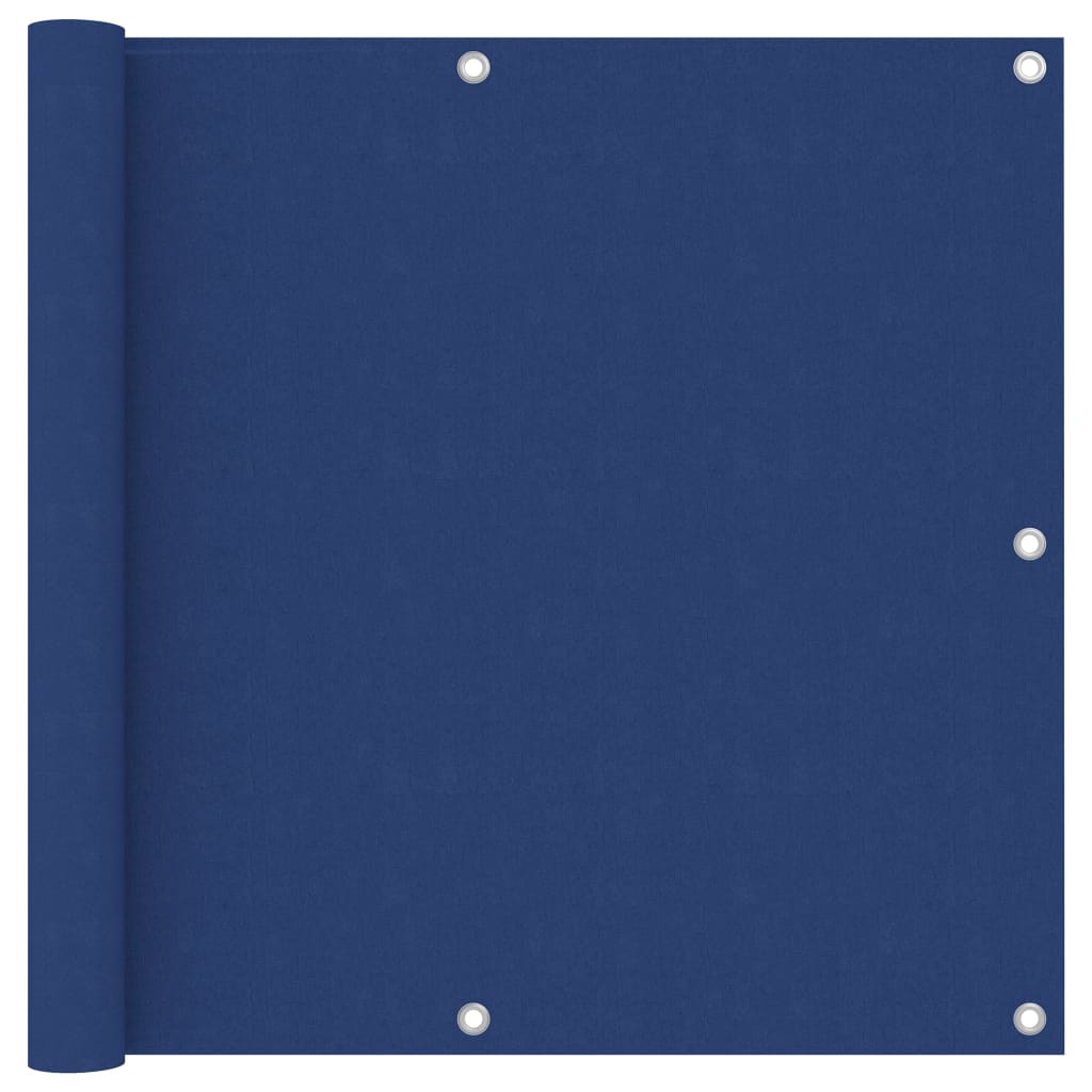 vidaXL Paravento da Balcone Blu 90x600 cm Tessuto Oxford