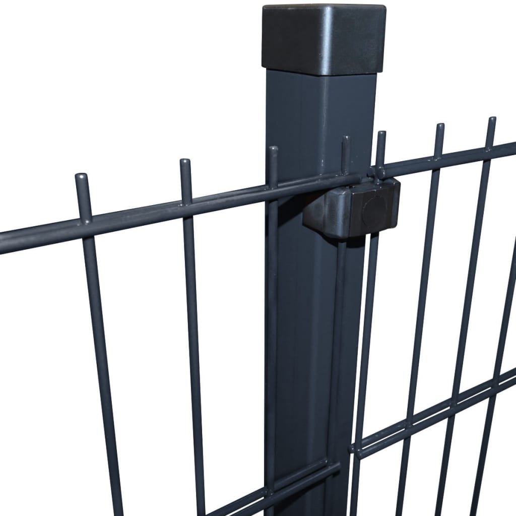 vidaXL 2D Pannello di recinzione giardino e pali 2008x1030mm 2m grigio