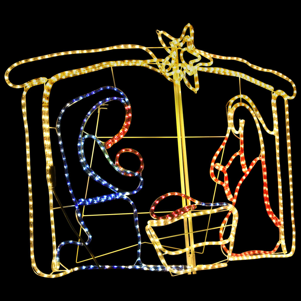 vidaXL Natività Decorazione di Natale 240 LED 116x41x87 cm
