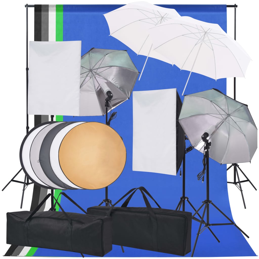 Kit Illuminazione Studio Fotografico VidaXL - Sfondi, Softbox E Ombrelli - Foto 9