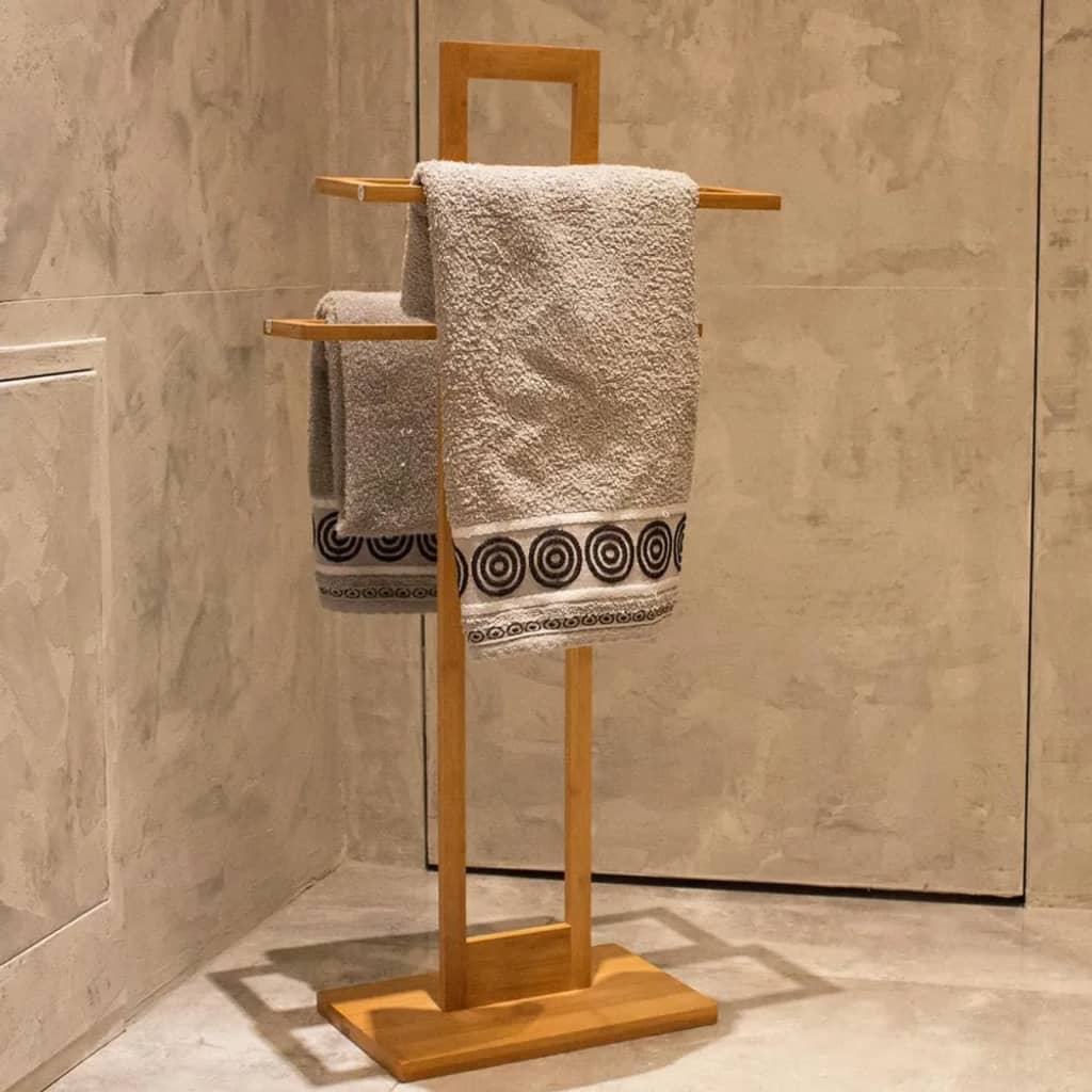 Bathroom Solutions Portasciugamani in Bambù 38x32,5x70 cm