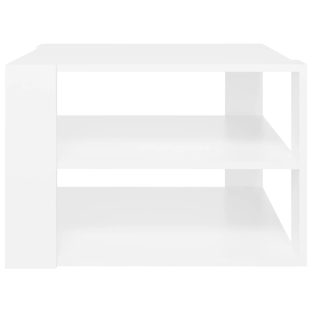 vidaXL Tavolino da Salotto Bianco 60x60x40 cm in Legno Multistrato