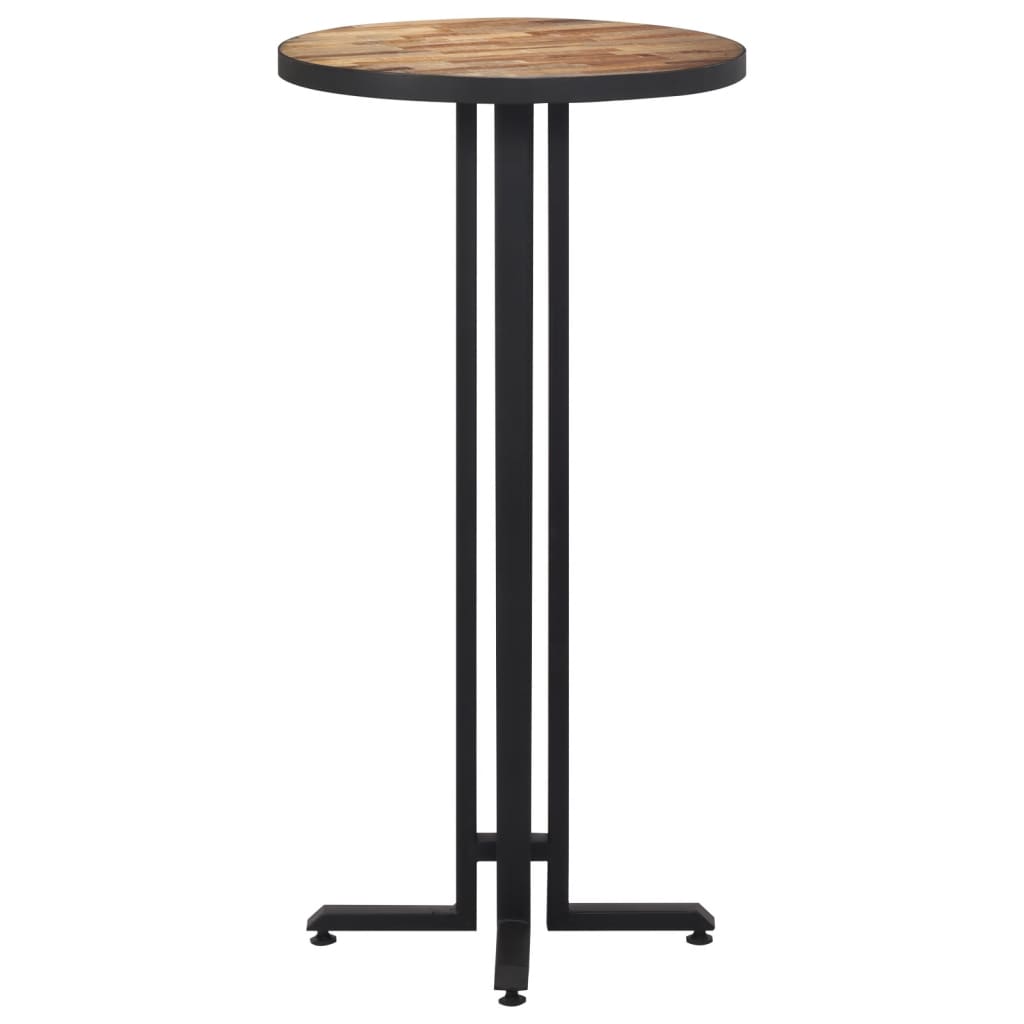 vidaXL Tavolino da Bar Rotondo Ø55x110cm Massello Teak di Recupero