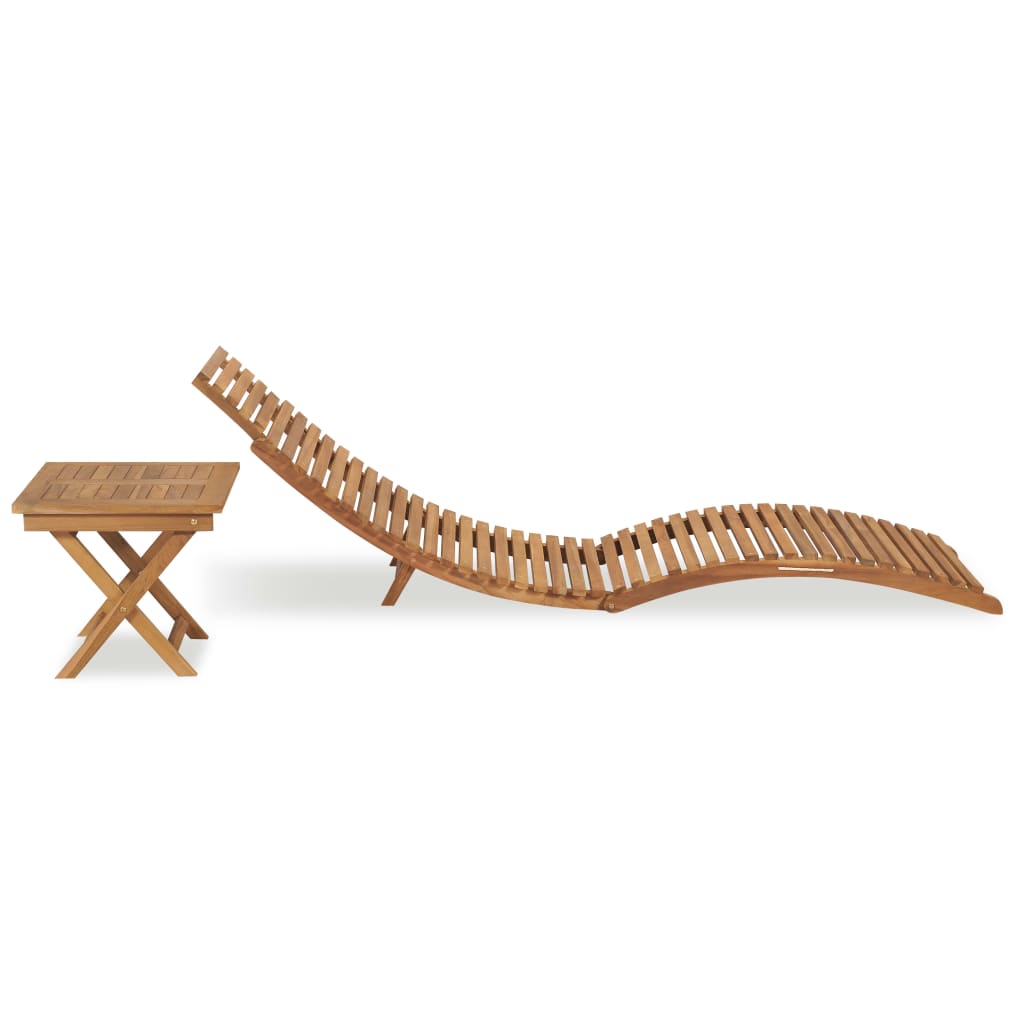 VidaXL Set Lettini da Giardino 3 pz Pieghevoli in Polyrattan