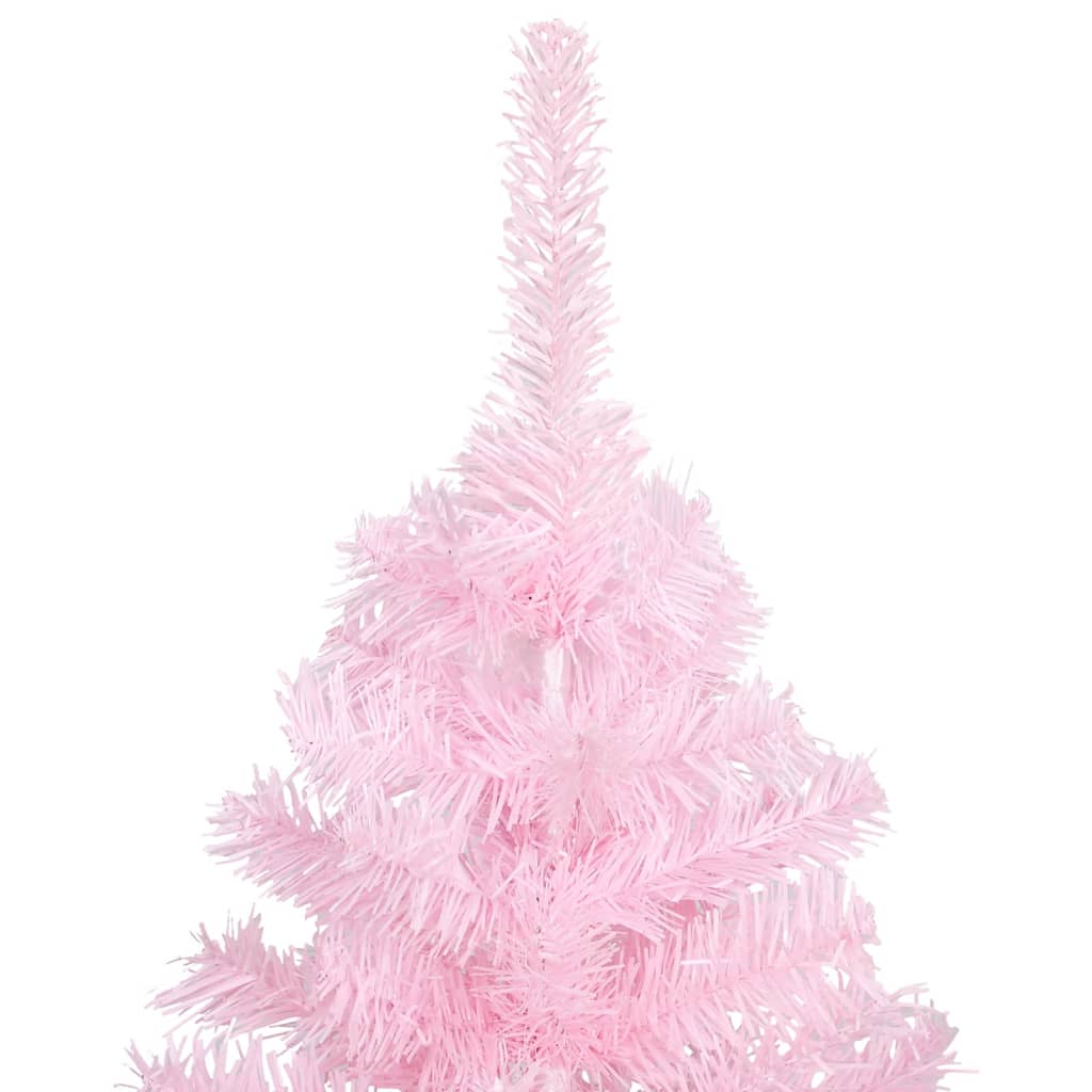 vidaXL Albero di Natale Preilluminato con Palline Rosa 120 cm PVC