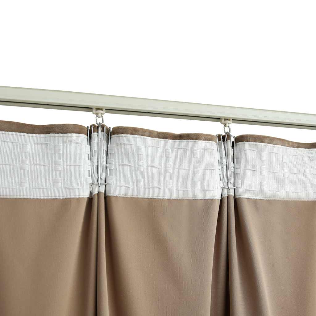 Tende Oscuranti Odelie Beige – Set Da 2, 135x240 Cm, Con Occhielli Argento, Perfette Per Camere E Soggiorno