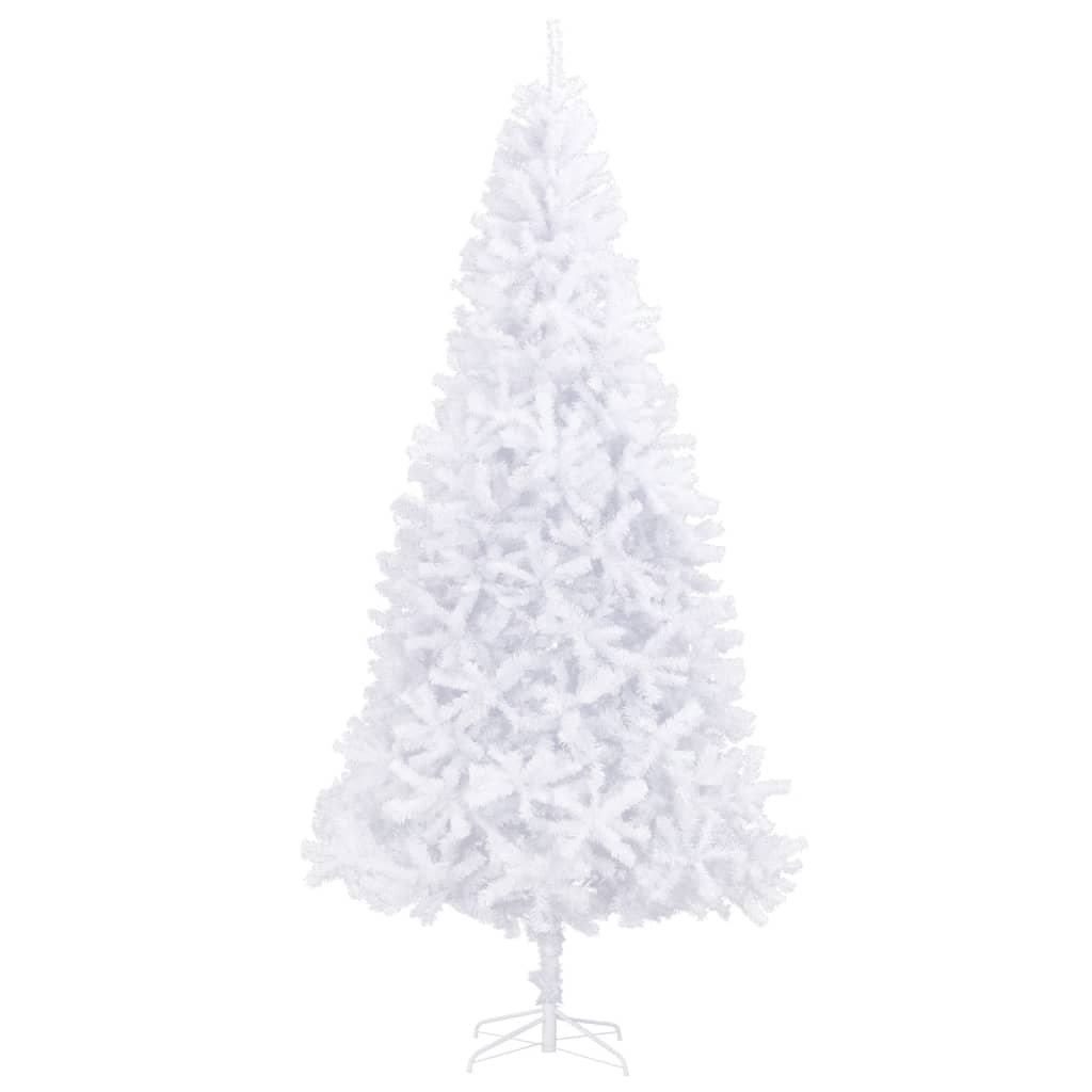 vidaXL Albero di Natale Preilluminato con Palline e LED Bianco 300 cm