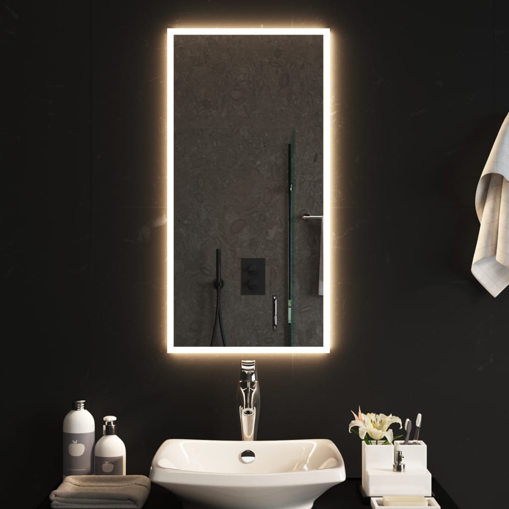 vidaXL Specchio da Bagno con Luci LED 40x80 cm