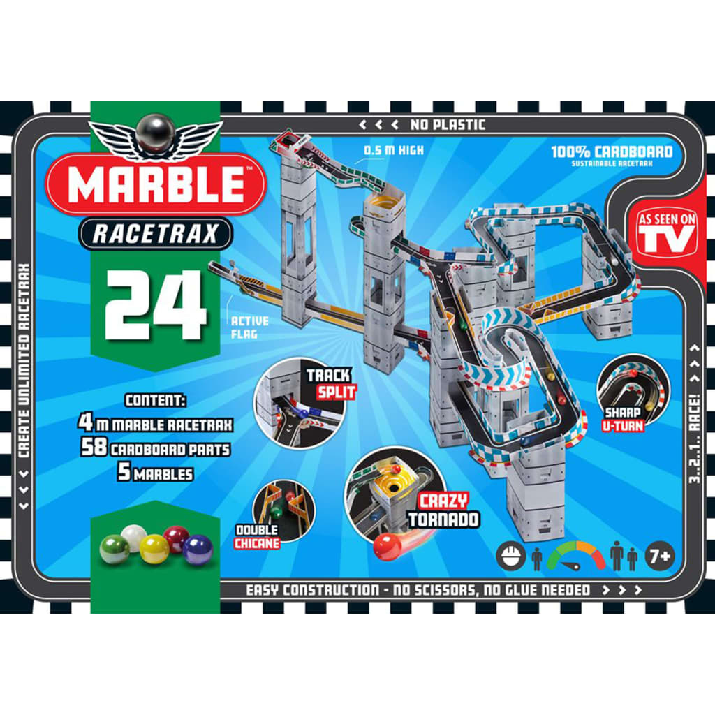 Marble Racetrax Set Starter 24 Fogli 4 m