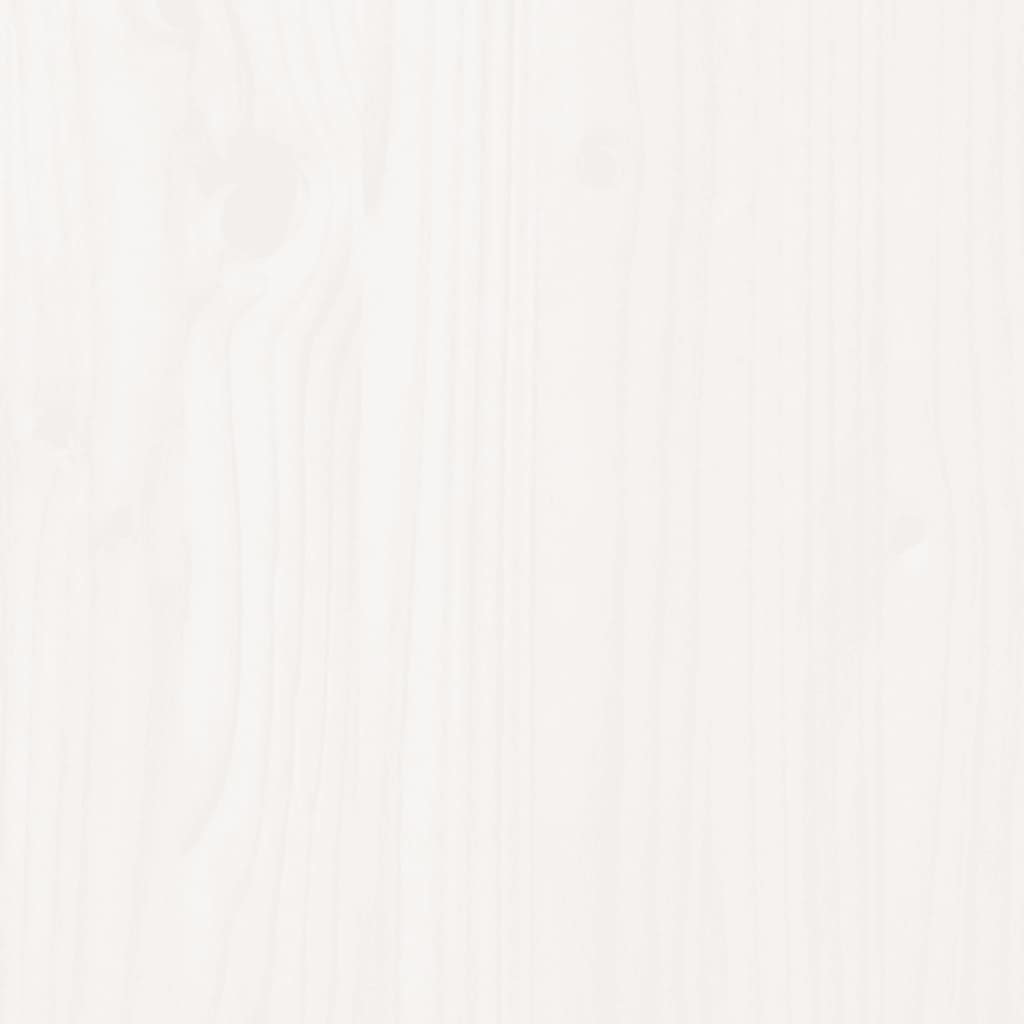 vidaXL Fioriera Rialzata da Giardino Bianca 160x50x57 cm Massello Pino