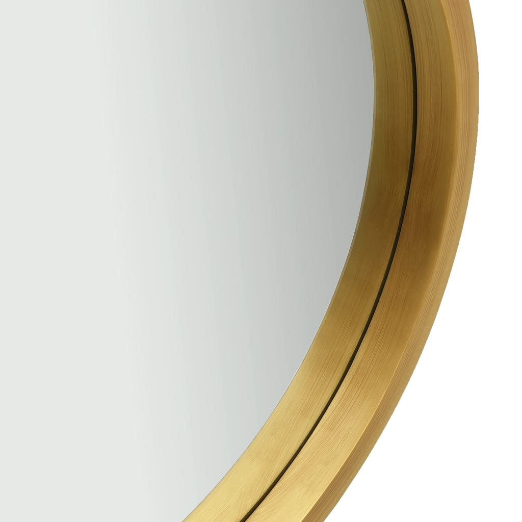 vidaXL Specchio da Parete con Cinghia 60 cm Oro