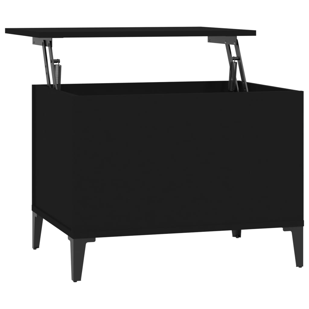 vidaXL Tavolino da Salotto Nero 60x44,5x45 cm in Legno Multistrato