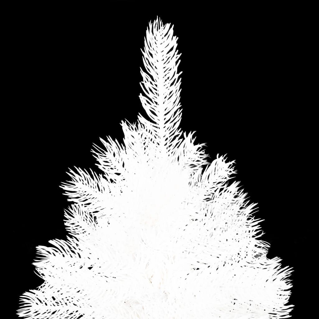 vidaXL Albero di Natale Artificiale con Aghi Realistici Bianco 120 cm
