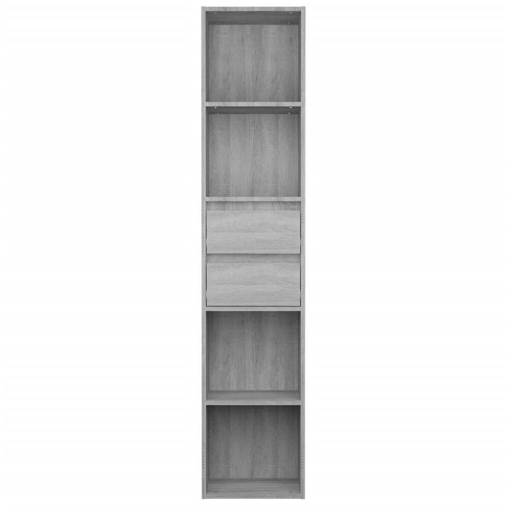 vidaXL Libreria Grigio Sonoma 36x30x171 cm in Legno Multistrato