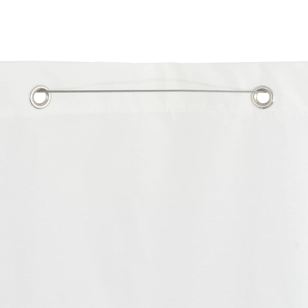 vidaXL Paravento per Balcone Bianco 80x240 cm in Tessuto Oxford