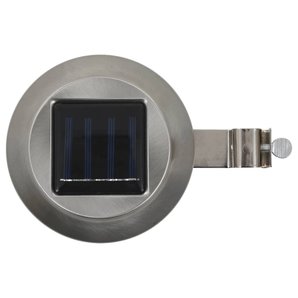 vidaXL Lampade Solari da Esterni 6 pz a LED Rotonde 12 cm Bianco