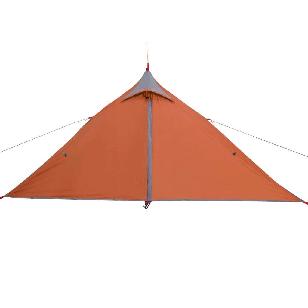 vidaXL Tenda da Campeggio 1 Persona Grigio e Arancione Impermeabile
