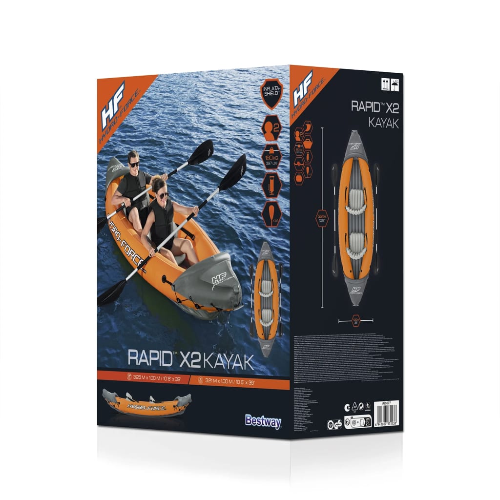 Bestway Set Kayak Gonfiabile Hydro-Force Rapid x2