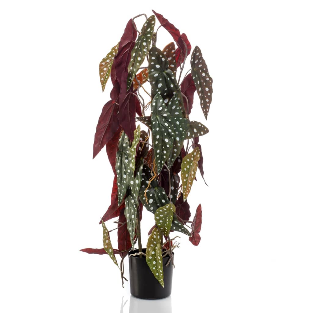 Emerald Begonia Maculata Artificiale 75 cm in Vaso
