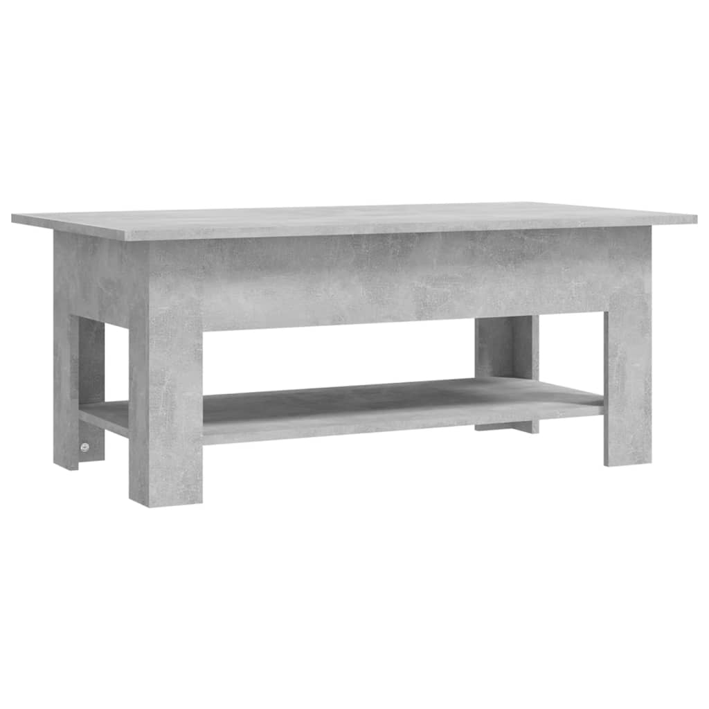 vidaXL Tavolino da Salotto Grigio Cemento 102x55x42 cm in Truciolato
