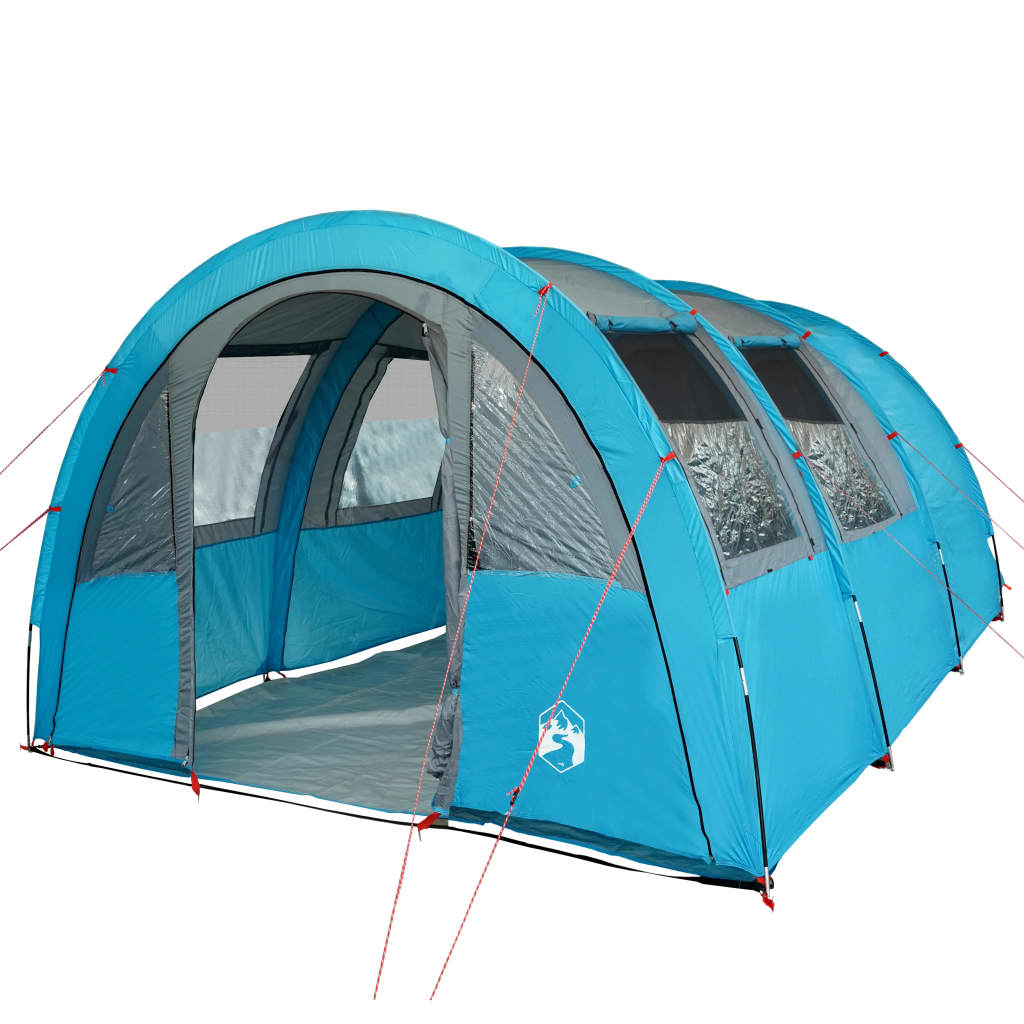 vidaXL Tenda da Campeggio a Tunnel per 4 Persone Blu Impermeabile