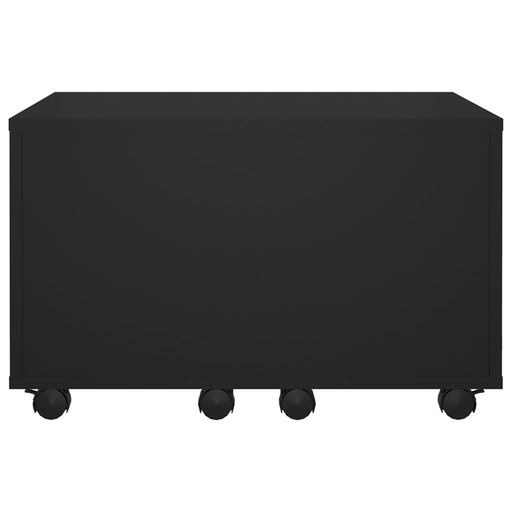 vidaXL Tavolino da Salotto Nero 60x60x38 cm in Legno Multistrato