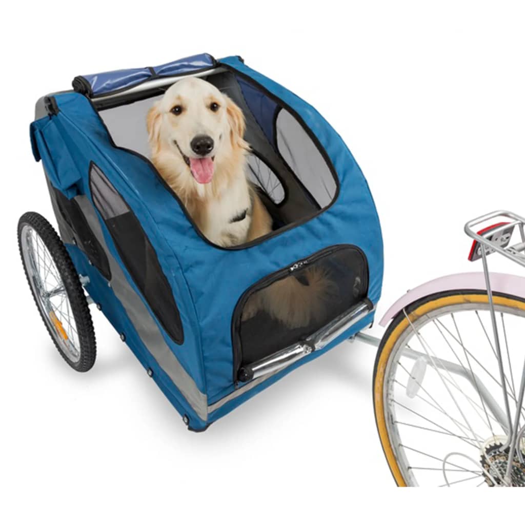PetSafe Rimorchio da Bici per Cani Happy Ride L Blu