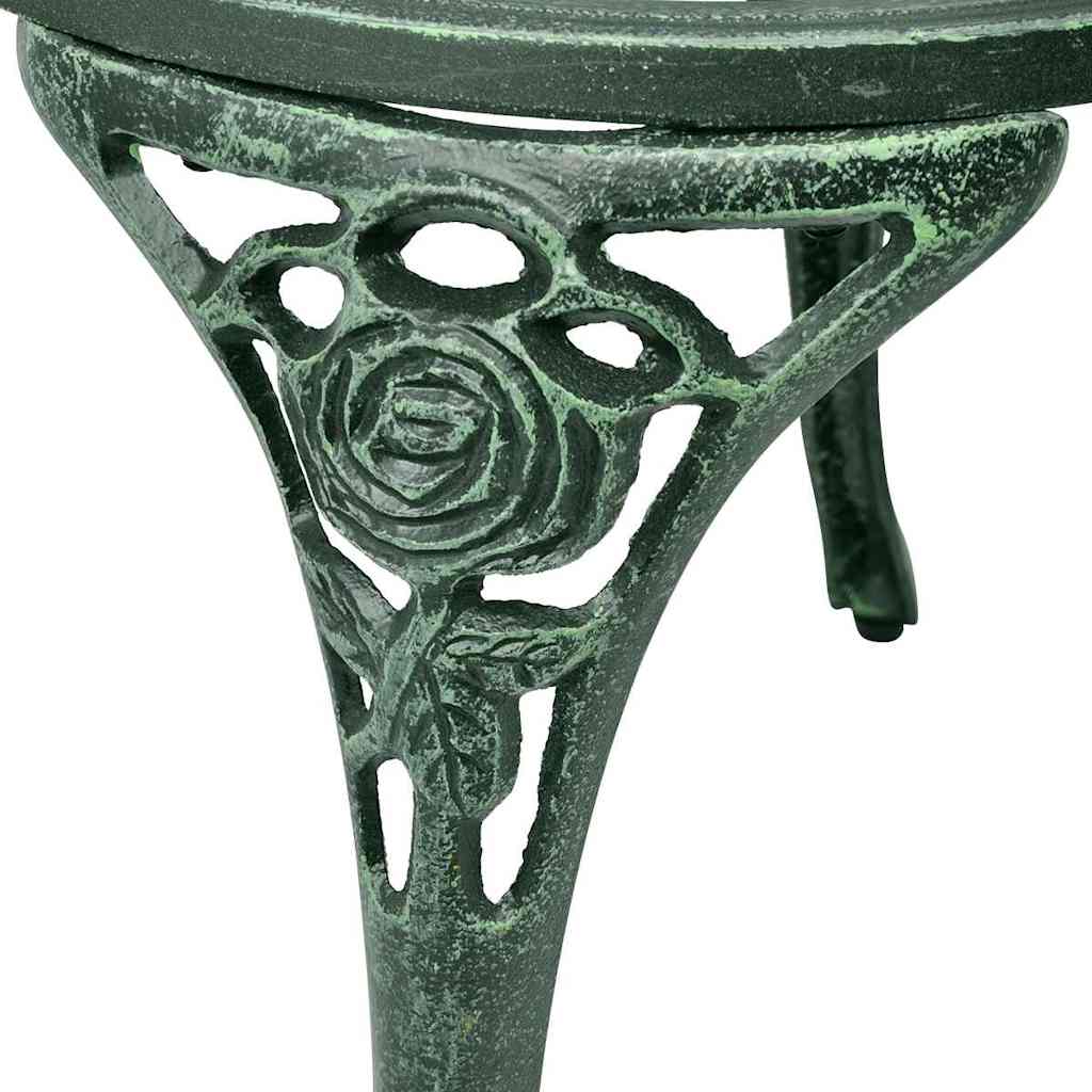 Tavolino Da Bistrot Rotondo In Alluminio Pressofuso, Diametro 60 Cm, Per Giardino Terrazzo Balcone