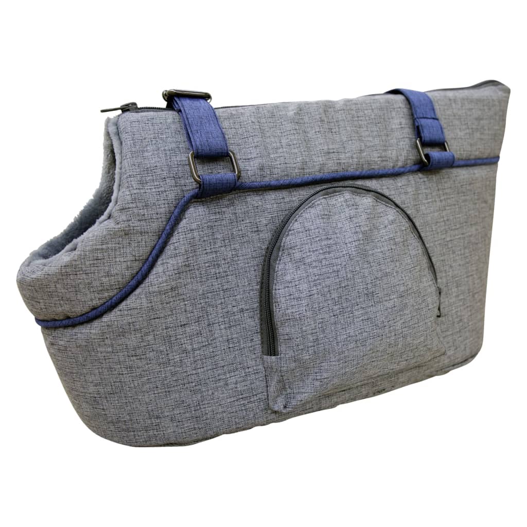 Kerbl Trasportino per Animali Domestici Marie 46x23x25 cm Grigio e Blu