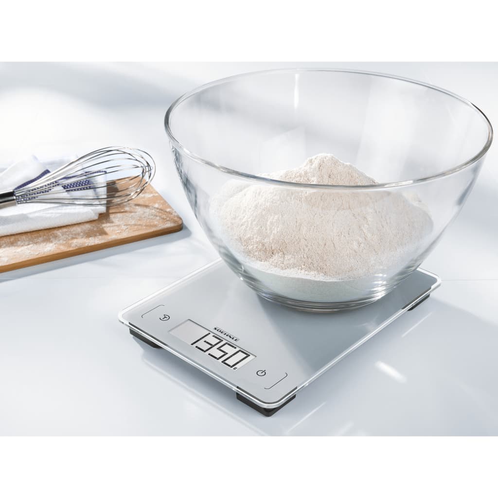 Soehnle Bilancia Digitale da Cucina Page Aqua Proof 10 kg Argento