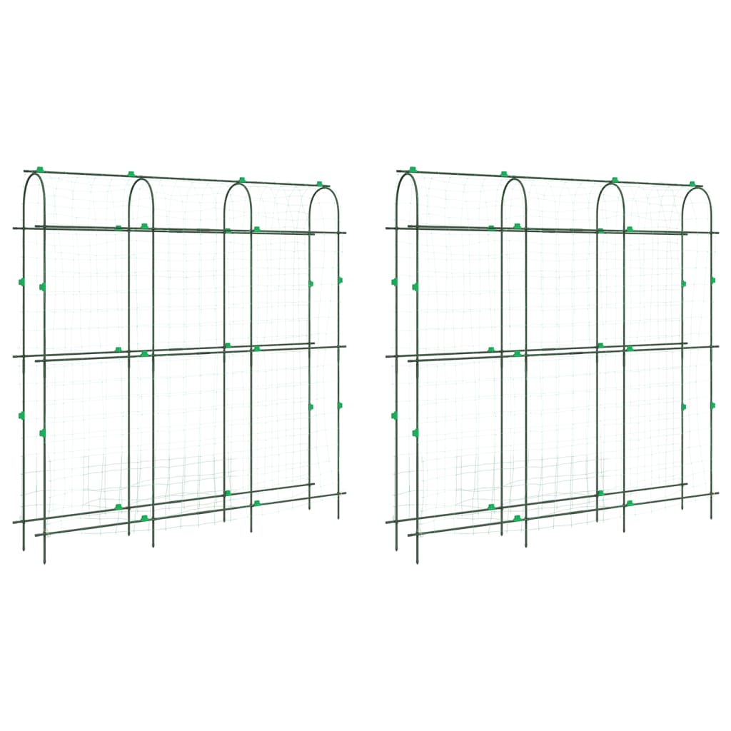 Set Di 3 Tralicci Da Giardino Per Piante Rampicanti, Set Da 3 Supporti Per Piante Fiori E Rose In Metallo Antiruggine Trellis Da Esterno Per Letti Da Giardino Sollevati