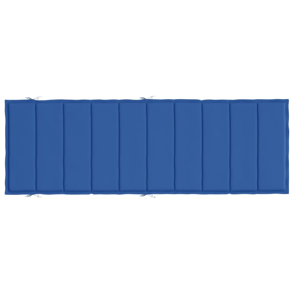vidaXL Cuscino per Lettino Blu Reale 186x58x3 cm in Tessuto Oxford