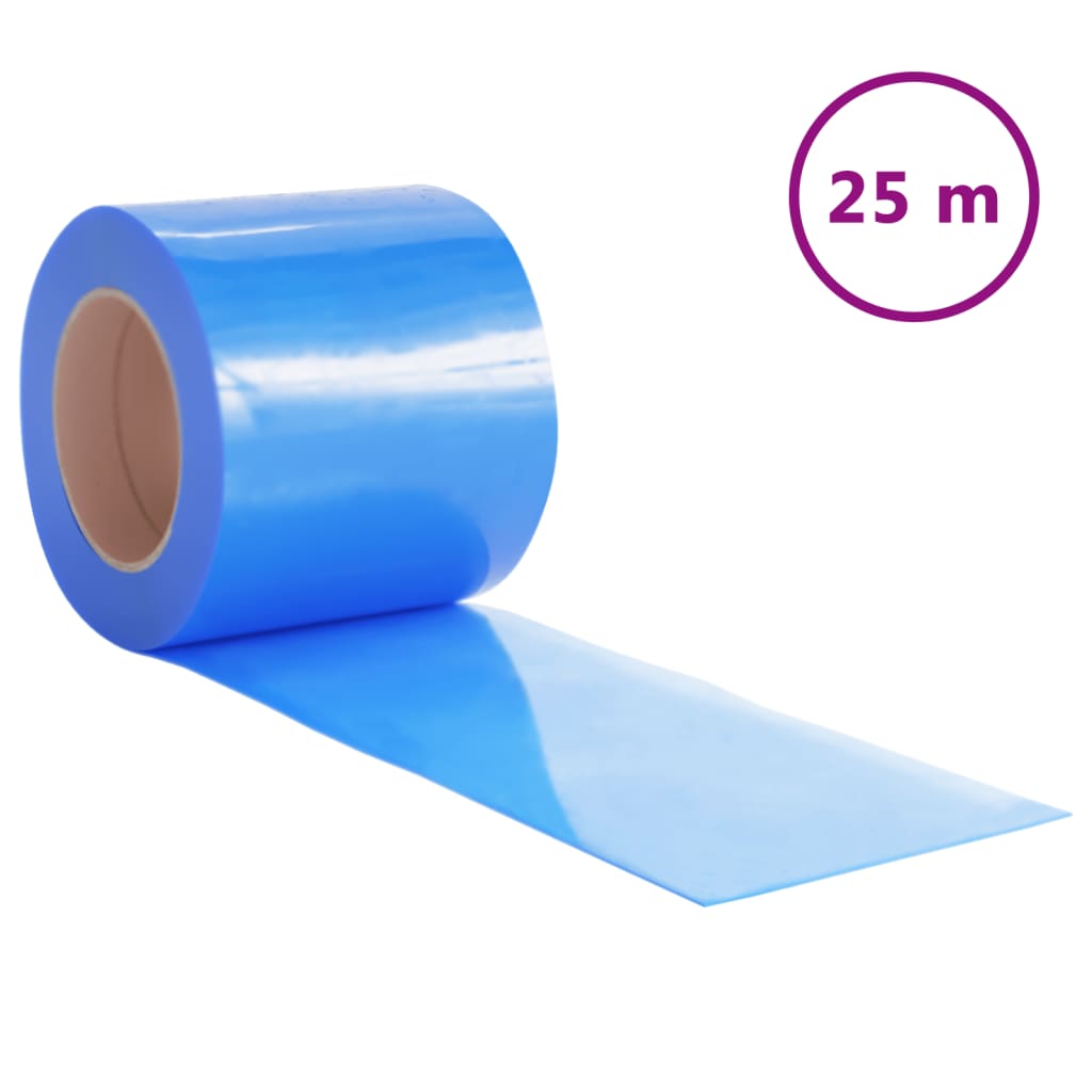 vidaXL Tenda per Porte Blu 200 mm x 1,6 mm 25 m in PVC