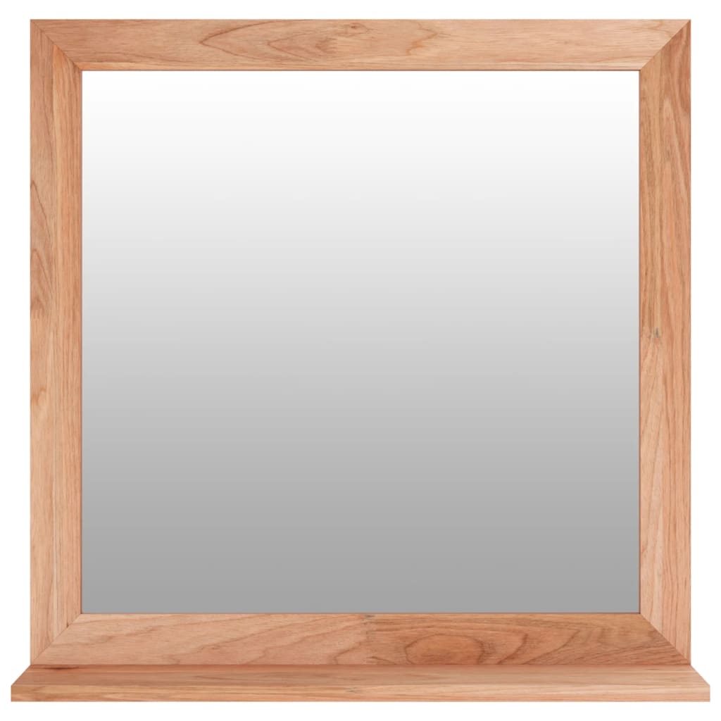 vidaXL Specchio da Parete 55x55 cm in Legno Massello di Noce