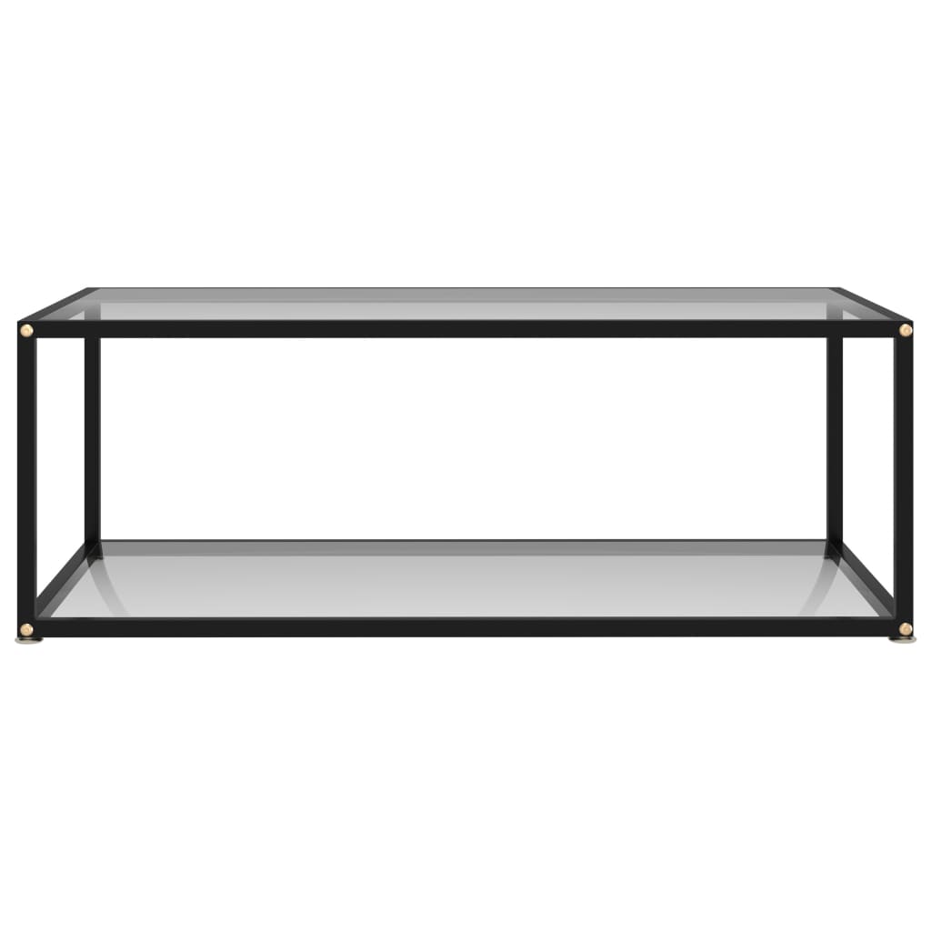 322897 vidaXL Coffee Table Transparent 100x50x35 cm Tempered Glass