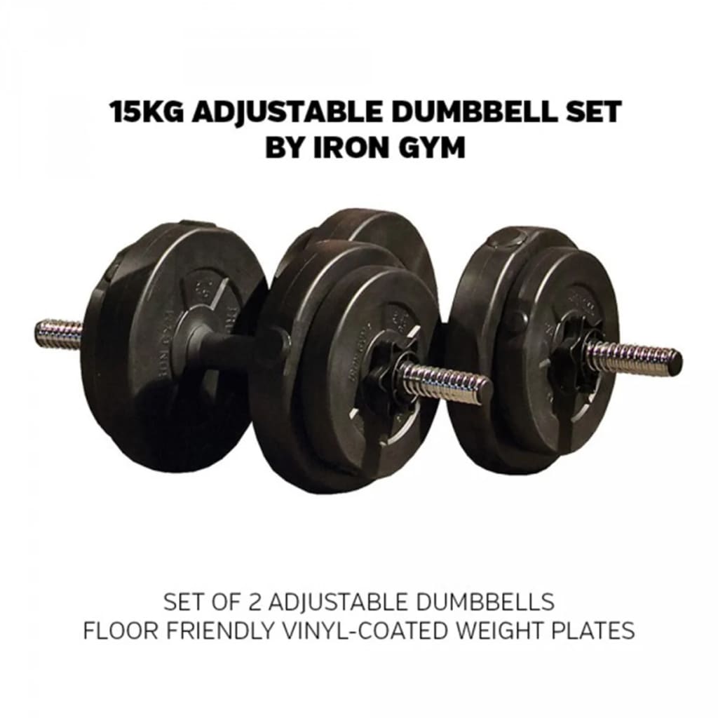 Iron Gym Set Manubri Regolabile 15 kg IRG031