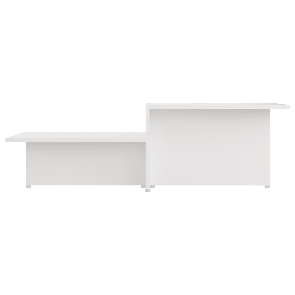 vidaXL Tavolino da Salotto Bianco 111,5x50x33 cm in Legno Multistrato