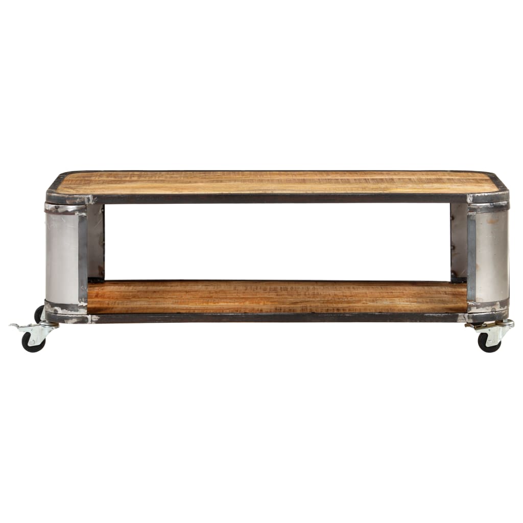 vidaXL Tavolino da Salotto 100x50x35 cm in Legno Massello di Mango