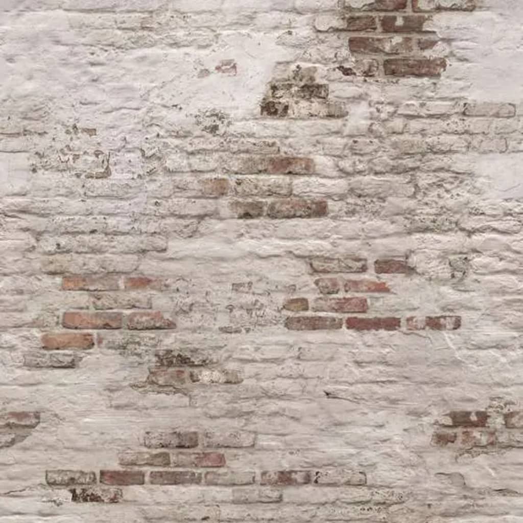DUTCH WALLCOVERINGS Fotomurale Old Brick Wall Beige e Marrone