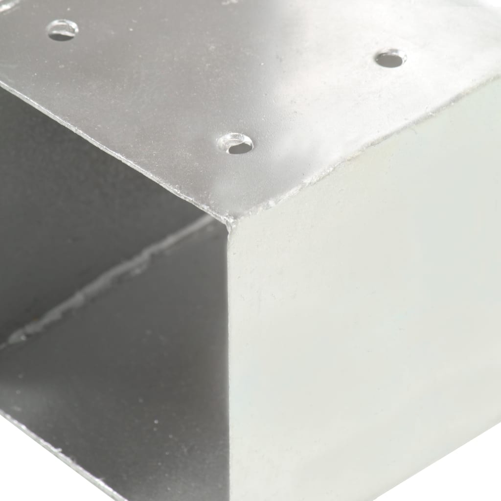 vidaXL Connettore per Pali a Forma di T in Metallo Zincato 101x101 mm