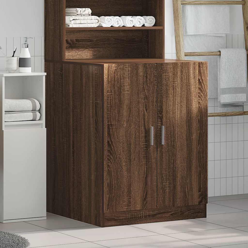 Mobile Per Lavatrice VidaXL Bianco 71x71,5x91,5 Cm - Con 2 Ante, In Legno Multistrato, Ideale Per Organizzare Il Bagno