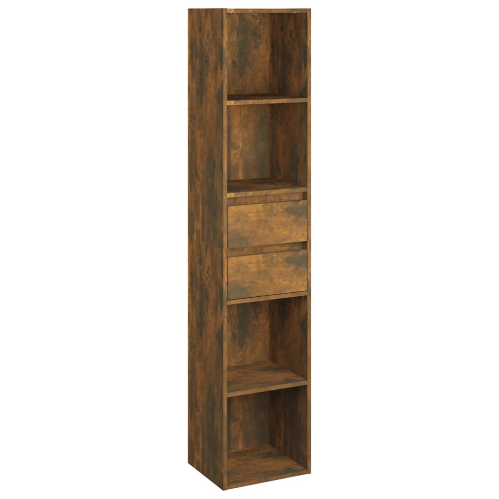 vidaXL Bibliothèque chêne marron 99x35,5x176 cm bois ingénierie acier
