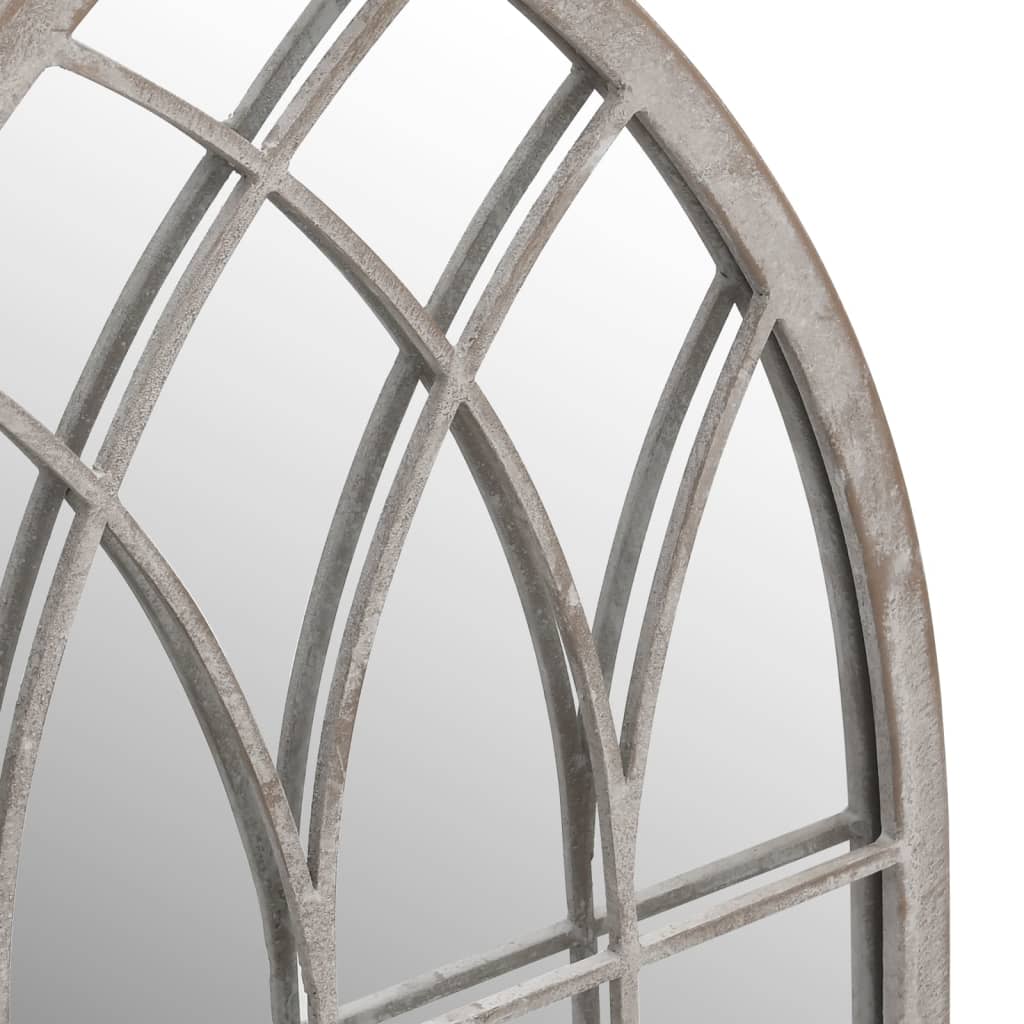 vidaXL Specchio da Giardino Sabbia 100x45 cm in Ferro per Uso Esterno
