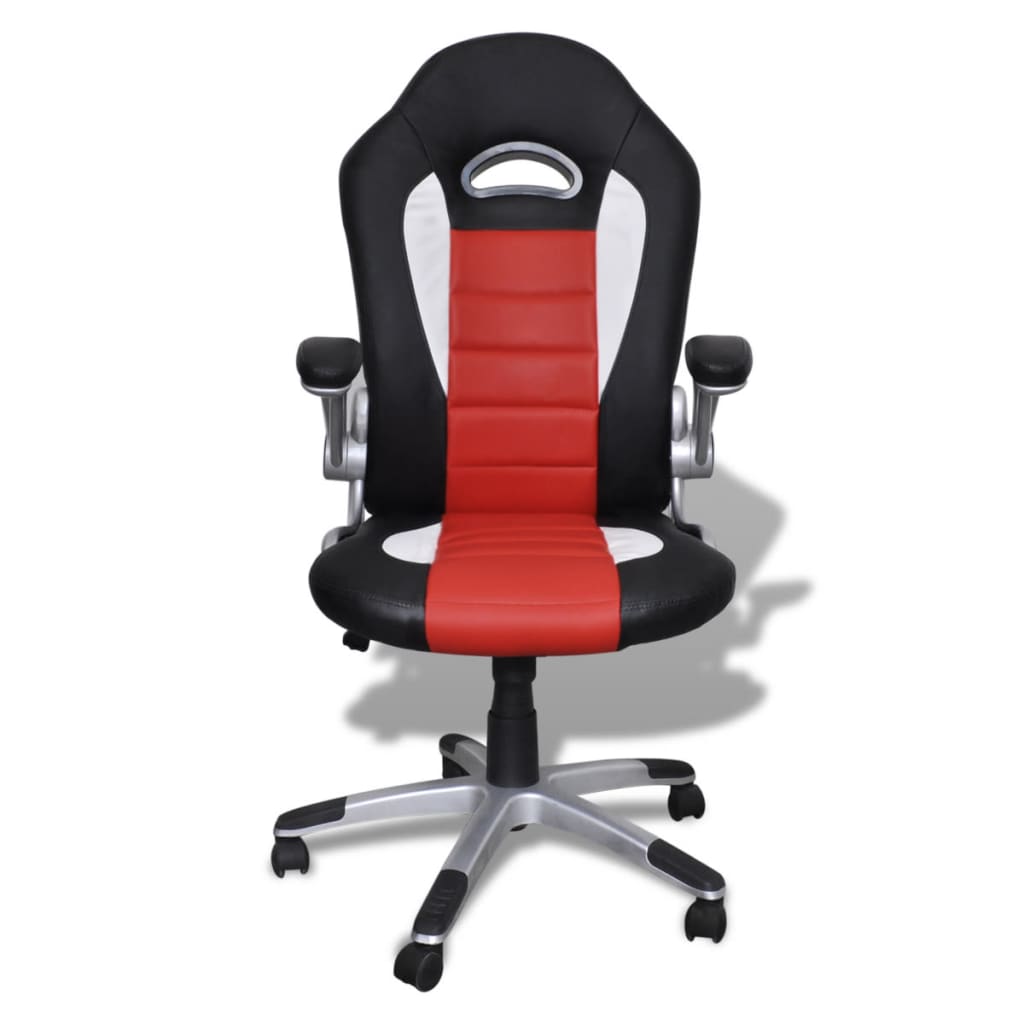 Sedia ufficio in pelle design moderno rosso
