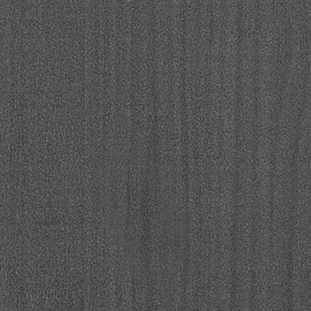 vidaXL Fioriera da Giardino Grigia 70x70x70 cm Legno Massello di Pino